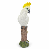 Parrot Figurine Tropical Resin Parrot Rustic for Planters, Shelves, Bird Lovers