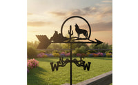 Metal Weathervane Long-Lasting Wrought Iron Wind Indicator Easy to Install