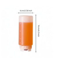 Leak-Proof Condiment Bottle with Scale Easy to Clean for Restaurant, Cafe