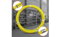 Flexible Cable Pulling Rod Smooth Cable Running Rod Coiled Cable Puller Tape with Pulling Heads Strong for Electricians