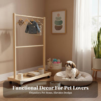 Small Clothes Rack Floor-Standing Miniature A-shaped Clothing Stand space-efficient Size Space-Saving for Closet