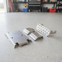 5 Pieces Rc Car Chassis Armor Guard Brushed Metal Chassis Guard Skid Plate Easy to Install Plates for Hobbyists