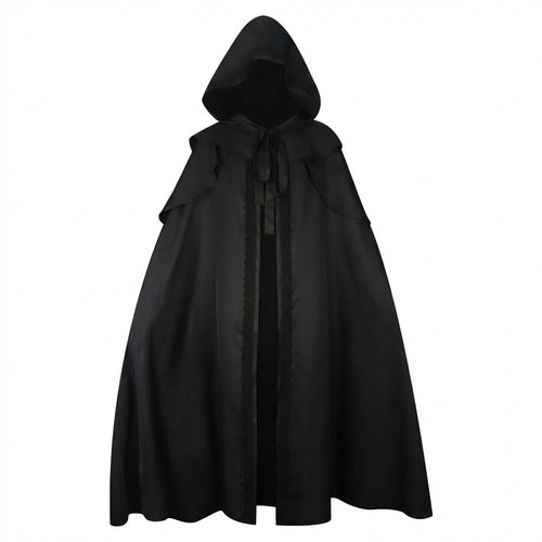 Fancy Dress Hooded Cape, Gothic Hooded Cloak Polyester, Halloween Party Hooded C #variant:S
