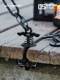 ShineTrip 05 Series Fishbone Tent Stakes, Spring-loaded, for Camping and Tarps