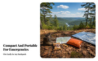 Retains Body Heat Emergency Survival Blanket Compact Emergency Mylar Blanket Tear-Resistant for Campers, Preppers, Camping, Hiking, Outdoor