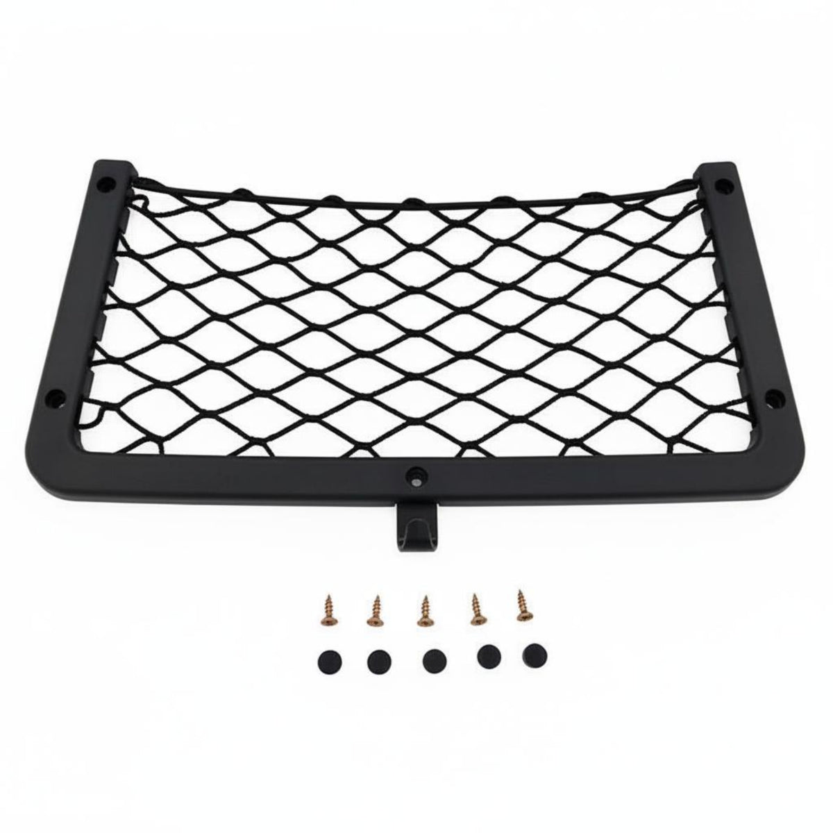 Integrated Hook Car Storage Net Easy Installation Automotive Interior Storage Net Universal Fit Vehicle Mesh Pocket Large Capacity for RV Owners, Truckers, Seat Back