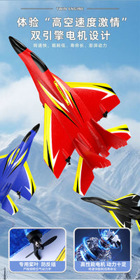 XZ066 Remote Control Airplane MiG-320 2-Channel Fixed Wing Toy Aircraft EPP Foam Plane for Kids