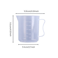 Plastic Measuring Cup Translucent Kitchen Tool Easy to Clean