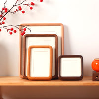 Black Walnut Mortise and Tenon Rounded Corner Solid Wood Picture Frame Empty Frame for Chinese Calligraphy