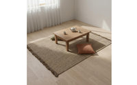 Woven Jute Rug Handcrafted Japanese Design Rug Simple Elegance Design Fiber Carpet for Living Room, Bedroom