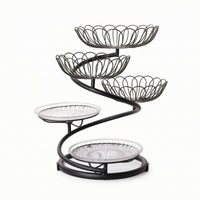 5-Tier Fruit Basket Stand Iron for Dining Table, Hosts