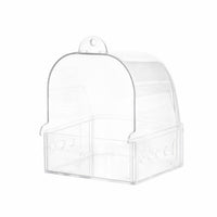 Bird Bath Cage Hanging Bathtub, Bath Cage Hooded Design, Supplies Parrot Bath Tub, Bird Bath Thickened PC Material, Budgie Ow