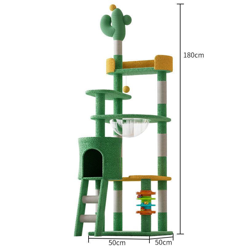 外贸仙人掌猫爬架猫窝猫树一体猫架子太空舱大型猫咪玩具猫跳台