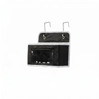 Over Door Pocket Organizer Metal Hooks Clear Window Storage Bag Textile