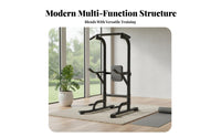 Stable Base Unrestricted Standing Pull up Bar Non-Slip Grips Unrestricted Standing Pull up Bar Heavy-Duty Steel Frame Power Station Adjustable Height for Family, Adults, Women, Indoor, Strength Training, Bodyweight Exercise, Garage