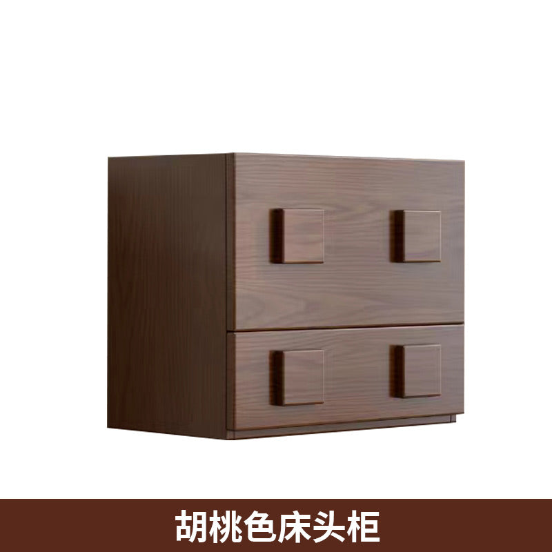 中古风黑色复古实木斗柜胡桃色卡门柜2025新款客厅法式落地电视柜