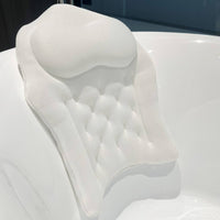 Bathtub Cushion Pillow Tufted Head and Neck Support Pillow Ergonomic Design