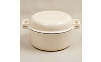 Enameled Cast Iron Dutch Oven Stovetop Dutch Oven with Lid Even Heating Enameled Cast Iron Vessel for Home Cooks, Chefs, Kitchen
