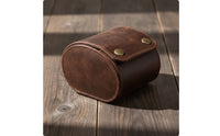 Vintage Watch Storage Box Portable Leather Watch Box Lightweight Organizer Single for Travelers