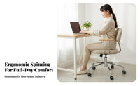 Highposterior Ergonomic Chair with Footrest Comfortable for Long Sitting Office Furniture Adjustable spineing certified approved