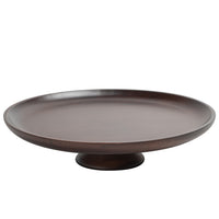 Bamboo High-Footed Fruit Tray for Living Room Snacks and Nuts
