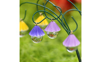 9 Pieces Lantern Flower Planter Pick Creative Design Fan Shaped Hanging Ornament