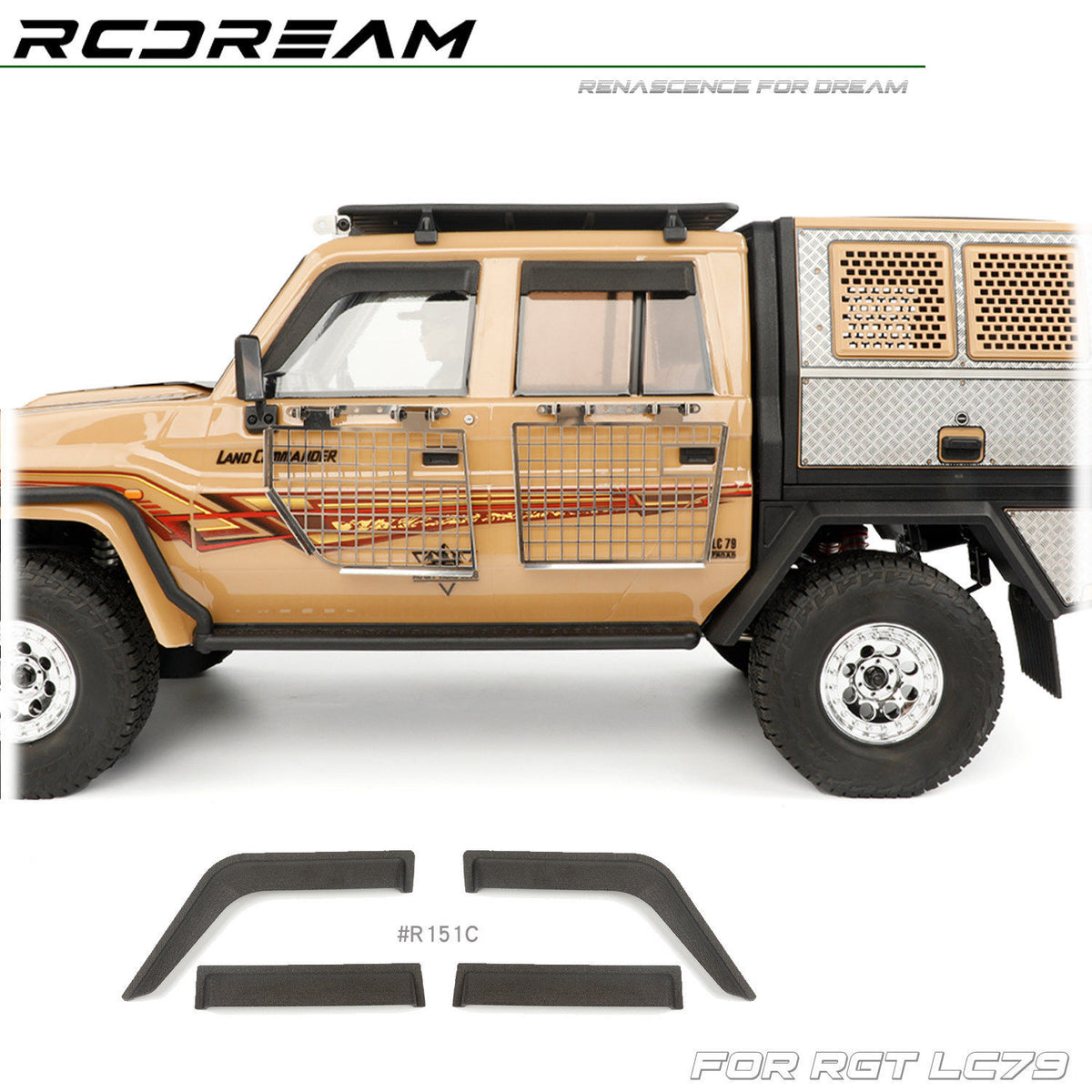 RCDream Nylon Rain Guards for RGT LC79 RC Body