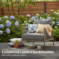 4-Piece Woven Sofa Set Nordic design Outdoor Furniture Easy to Clean Ergonomic Design for Homeowners, Adults