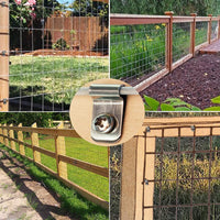Stainless Steel Wire Clips for Fencing - Attach Wire to Wood or Metal Posts