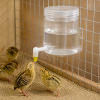 Automatic Poultry Water Dispenser, Chicken Waterer with Nipple, Duck Goose Chick Waterer for Hens, Hygienic Backyard Aviary