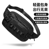 战术包男士斜挎包防泼水小腰包户外骑行机车包运动小背包男款胸包