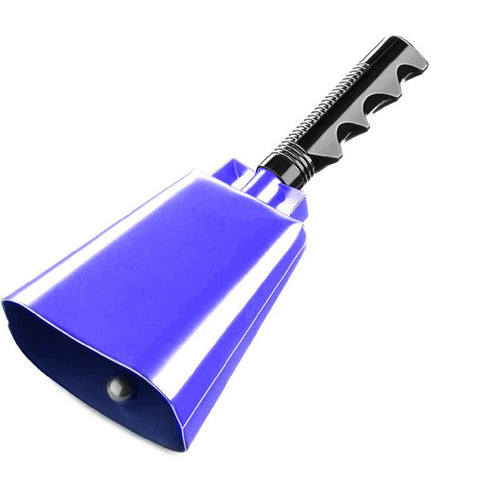 Cowbell Handheld Cowbell with Handle Metal for School Rallies, Sports Fans