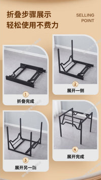 麻将桌折叠家用小型简易宿舍手搓棋牌桌子手动便携麻雀台餐桌两用