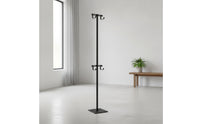 Double-Hook Vertical Bike Rack with Hooks Adjustable Vertical Bike Rack Heavy-Duty Cycle Floor Stand Indoor for Cyclists