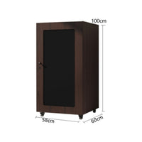 AV Equipment Tower Audio Rack Home Theater Component Rack KTV Sound System Cabinet Locking Media Cabinet Wood Construction Adjustable Shelves Suitable for Home Theater Studio KTV Room