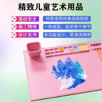Factory Direct Silicone Painting Mat for Kids Graffiti Art Oil Painting Washable Reusable Palette