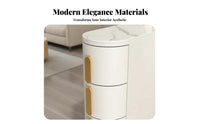 Narrow Rolling Cart Space-Saving 3-Tier Narrow Storage Unit Modern Design