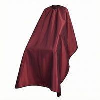 Full Coverage Haircut Cape Gathered Neckline Salon Haircut Cape Shiny Material
