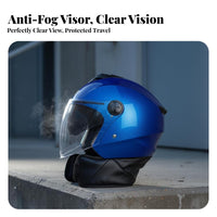 Motorcycle Half Helmet Four-Season Half Face Helmet Lightweight Design for Commuters, Moped Motorcyclist S, Daily Commuting, Weekend Cruising, Outdoor