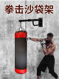 拳击沙袋架子伸缩吊式散打室内家用沙包墙上吊架支架训练器材