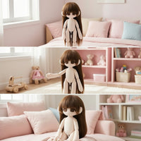 Sleeveless Doll Dress with Bloomers Flared Cotton Doll Dress Elastic Waistband Outfit Soft