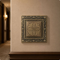 UK 13A Socket Panel Bronze Finish Patterned Wall Switch Cover