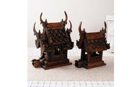 Southeast Asian Design Handmade Wooden House Ornament Traditional Thai Wood House Decor for Entryway
