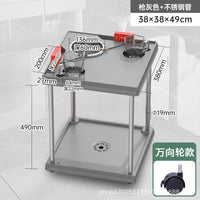 C003棋牌室麻将机茶几麻将桌旁小茶机茶水架放水杯塑料茶台茶吧