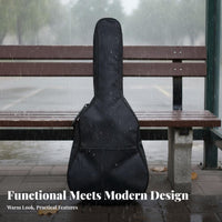 41 Inch Guitar Carrying Case Waterproof 41 Inch Guitar Bag Oxford Cloth Musical Instrument Accessory for Beginners, Storage, Gigs, Music Class