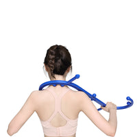 塑料S形手持手动触发点肌肉按摩工具手杖背部肩部颈部按摩器