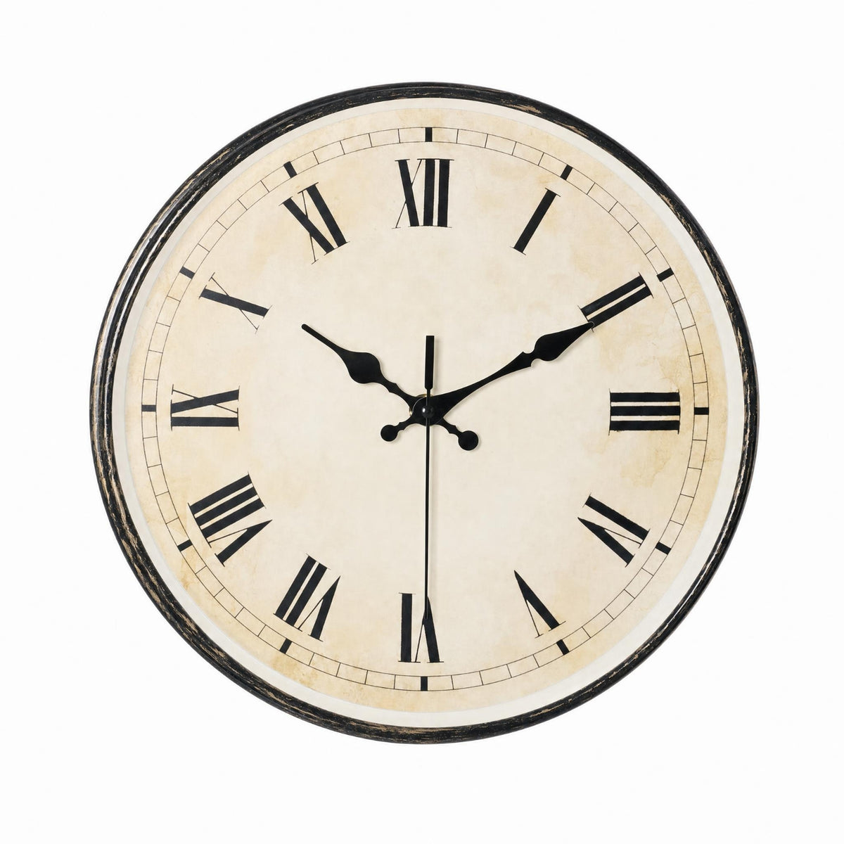 Roman Numeral Wall Clock Easy to Read Vintage Wall Clock Rustic for Study
