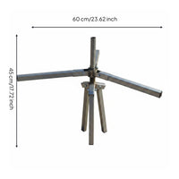 Foldable piping Support Bracket Silver Toned Irrigation piping Support Bracket Weather Resistant Garden Supply