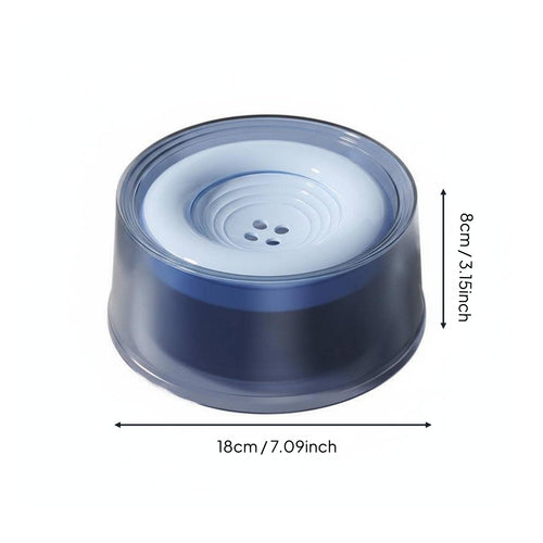 Buoyant Pet Water Bowl Large Capacity 1200ml Leak-Resistant Dog Bowl Ergonomic Height Cat Water Dispenser for Cats