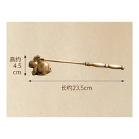 Candle Snuffer with Rabbit Head Brass Candle Snuffer Elegant for Dinner Settings
